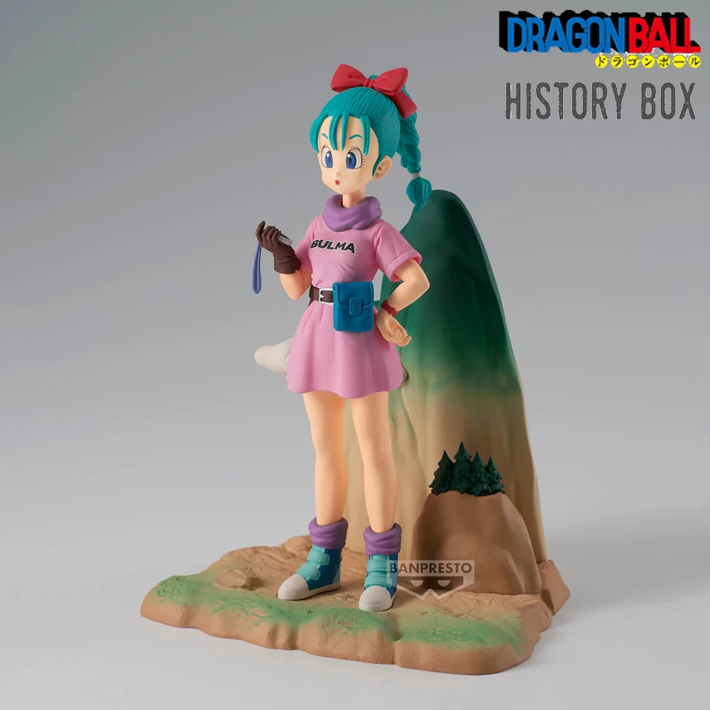 الأصلي حقيقية الشكل BANPRESTO صندوق التاريخ لعبة دراغون بول بولما أنيمي الشكل 13 سنتيمتر محاصر تحصيل نموذج اللعب حلية الهدايا