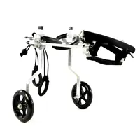 4 Wheels Adjustable Pet Dog Cat Wheelchair Wheel Chair Walker For Pet Dog Cat Back Legs