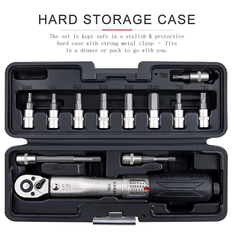 BIKEHAND Bicycle Repair Tools YC-617-2S Torque Wrench Hardware Combination Tools Mountain Bike Gear