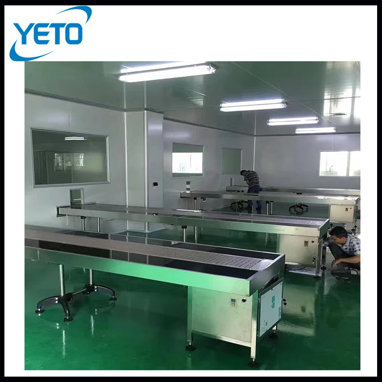 YETO Customized Stainless Steel 4m 6m PVC Unloading Expandable Flat Belt Conveyor Food Box Bottle Transfer Machine
