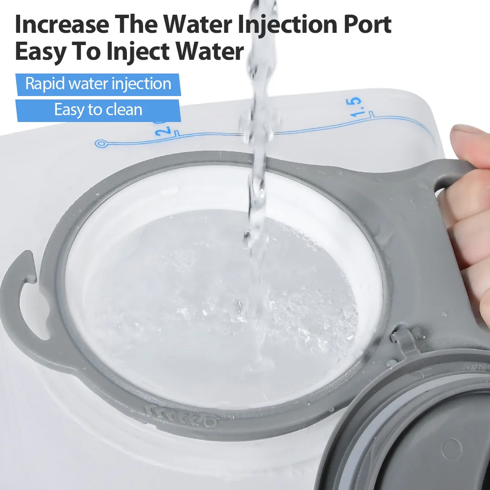 Water Bladder Hydration Backpack 1.5L 2L 3L Large Capacity PEVA Water Bag Reservoir For Run Cycling Hydration Water Storage Bag