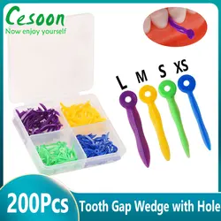 200Pc dentystyczne jednorazowe koturny szczelinowe z końcową okrągły otwór z tworzywa sztucznego medycznego 4 rozmiary pielęgnacja jamy ustnej akcesoria stomatologiczne narzędzie laboratoryjne