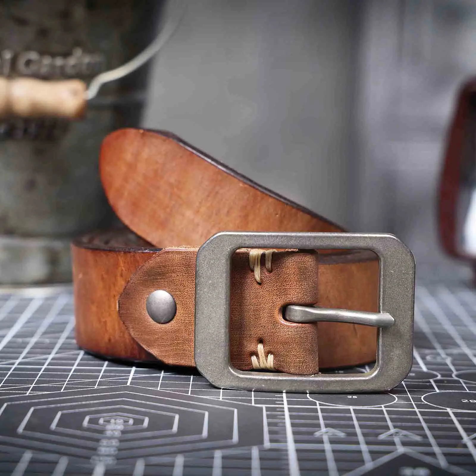 Echt leder Herren Rindsleder gürtel Edelstahls chnalle, italienisches verdicktes Leder mit Geschenk box, ideale Wahl für Geschenk – Detail 20