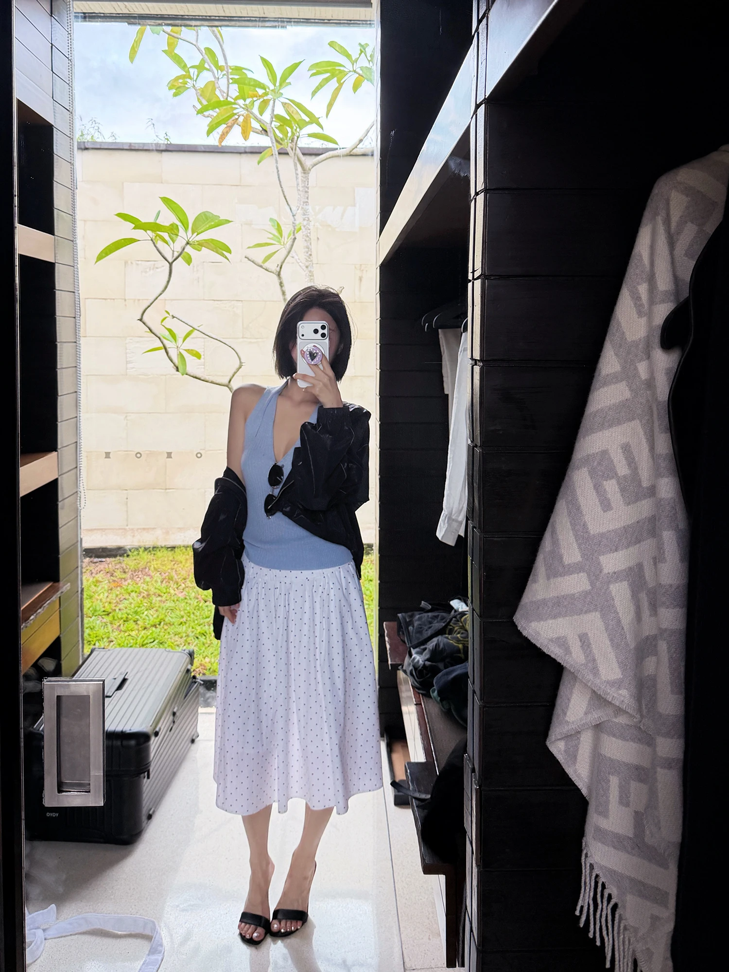 

Юбка FORNIYOYO Gold Touch Pen Polka Dot Slimming с высокой талией, хлопковая, с принтом, весенняя, женская, модная