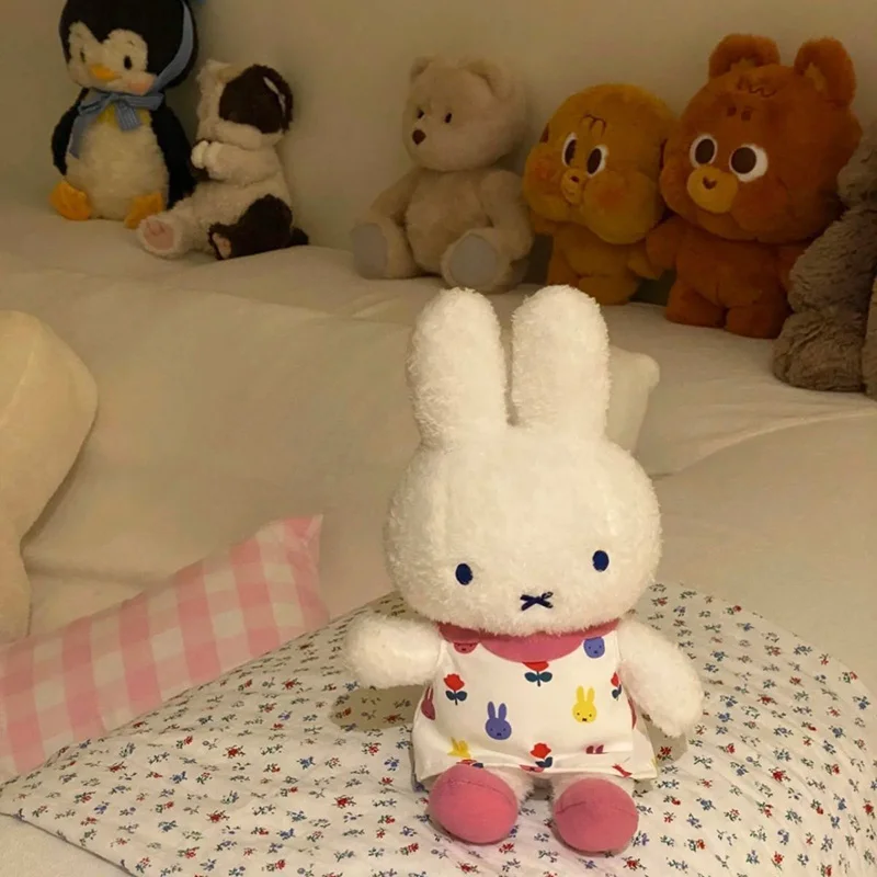 

Новый мультяшный плюшевый брелок Miffy Rabbit 25 см, хлопковая кукла, рюкзак для пары, плюшевый аксессуар, кавайный подарок для девочек на Рождество и праздник