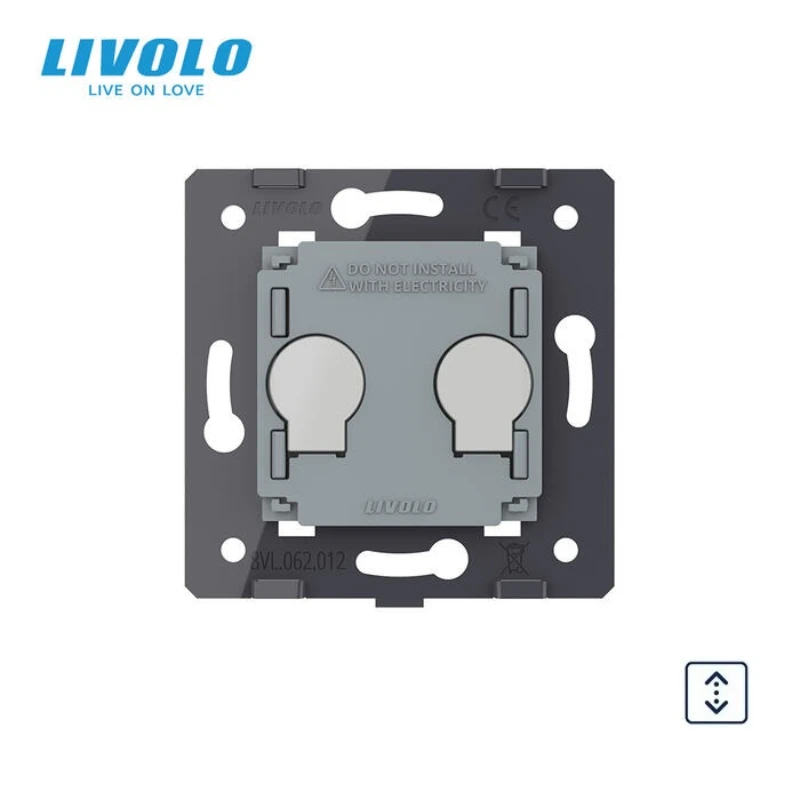 Livolo EU Standard Intelligent Curtains Touch Switch, The Base Of  Electric Rolling Shutter,Louver Touch Wall Switch AC 220~250V