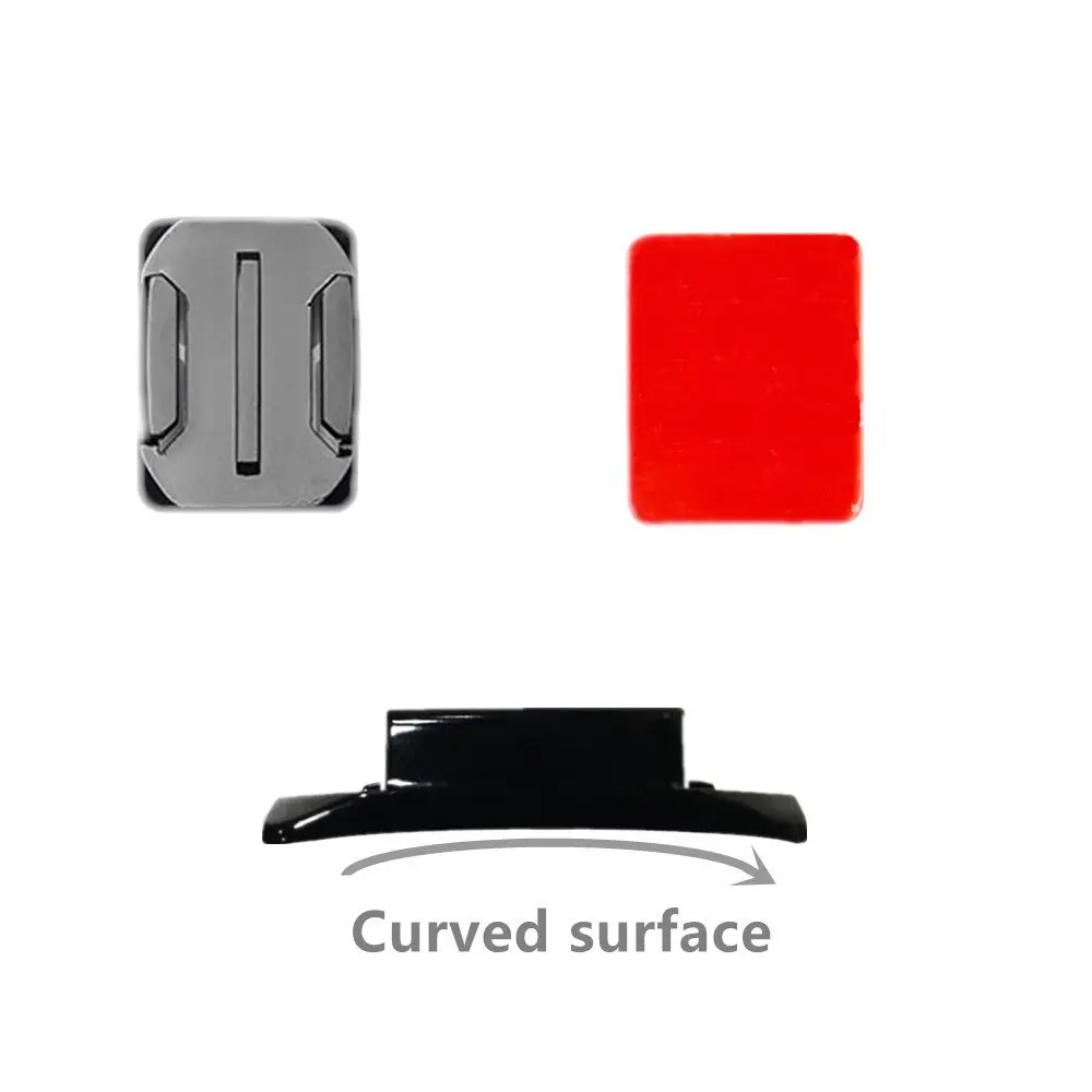 1 Set Adhesive Sticker Pad Flat Curved Mounts For GoPro Hero Xiaomi Yi 4K Camera