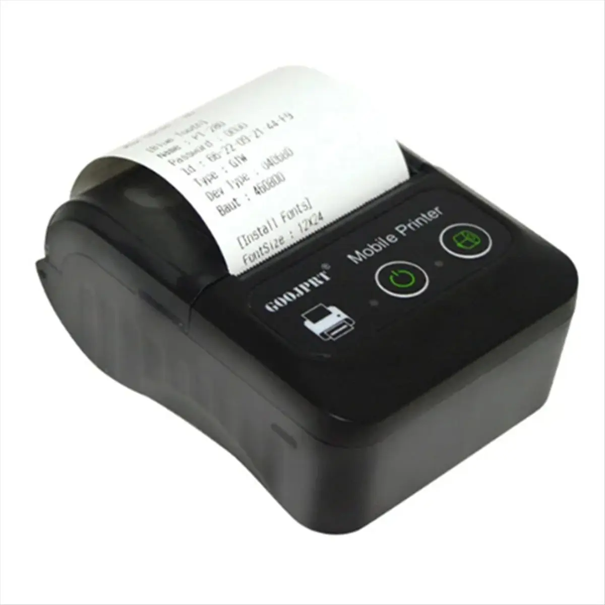 HU√◆ND  Mini Portable Bluetooth Thermal Receipt Compatible with Mutil-Ple System for POS Machine to Print Bill Printer EU Plug