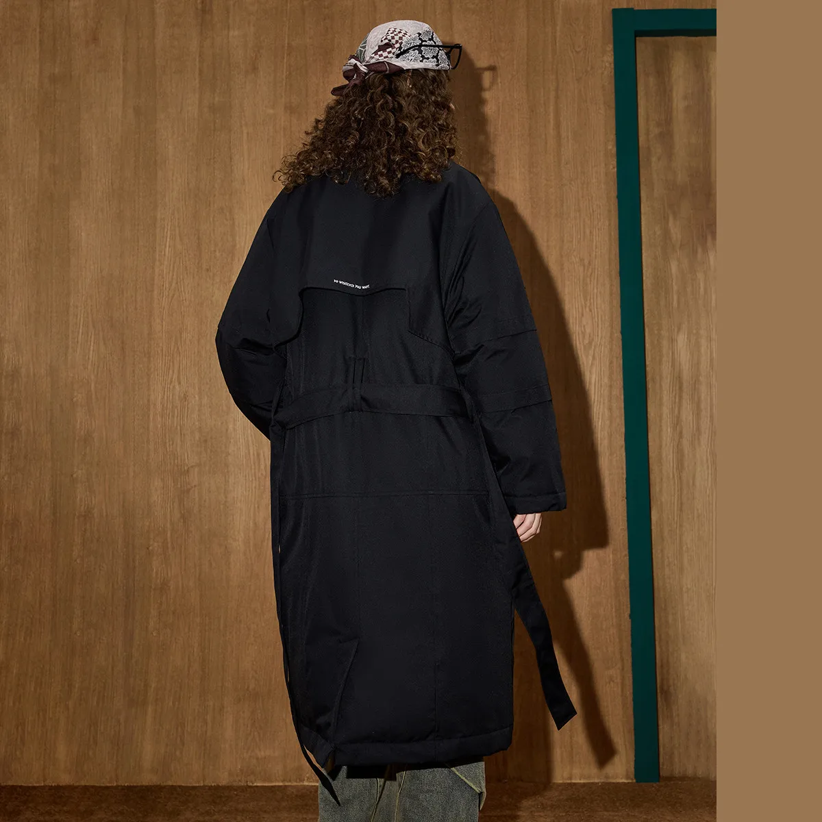 Coolhut Parka palangari con colletto alla coreana 2025 Cappotto invernale con cintura imbottita al 90% Trench termico oversize Elegante sagoma a clessidra