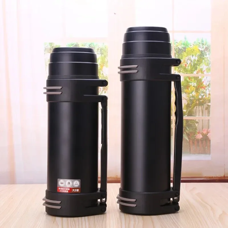 3L/2L High capacity Stainless steel thermos Fashion everyday, outdoor,automotive water thermo cup Portable insulation Vacuum cup