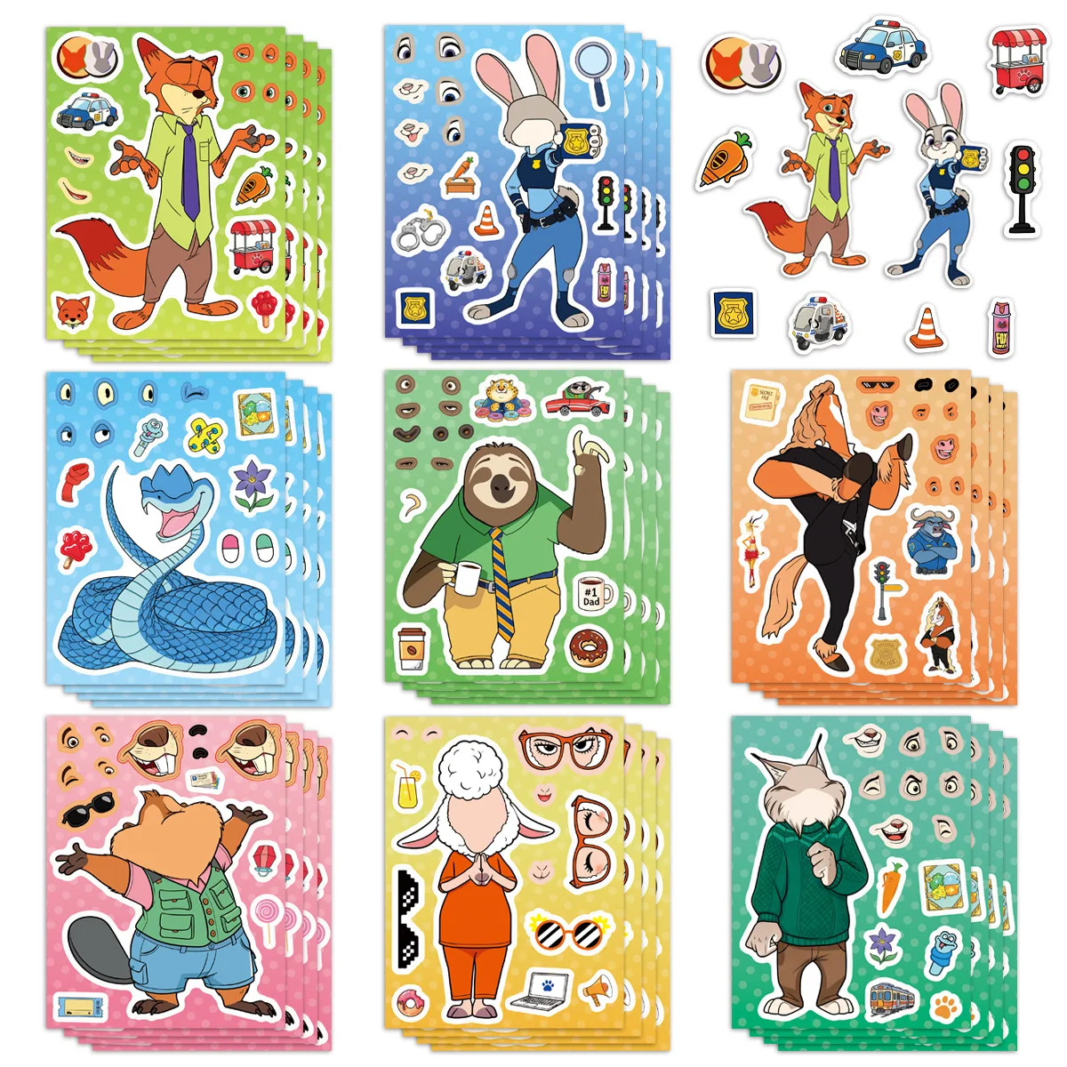8/16 Arkuszy Zootopia 2 Naklej – Zootopia Party Games recenzja i cena