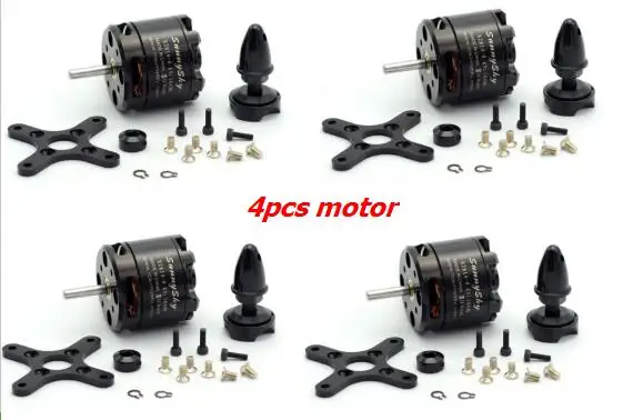 4pcs SunnySky X2814 900KV 1000KV 1100KV 1250KV 1450KV Outrunner External Rotor Brushless Motor
