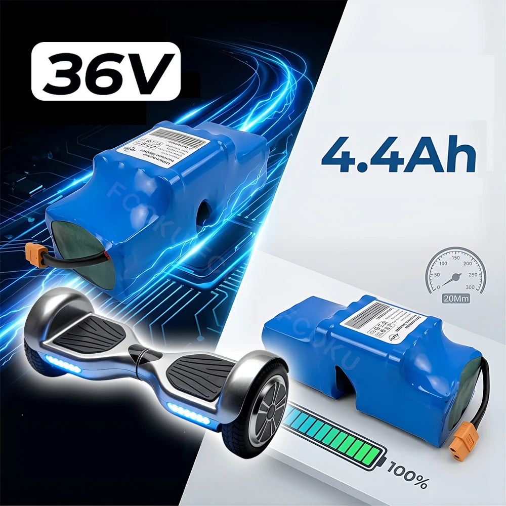 

Original 36V 4.4Ah Rechargeable Lithium Battery With XT60 Connector For Electric Scooter Hoverboard Self Balancing Scooter