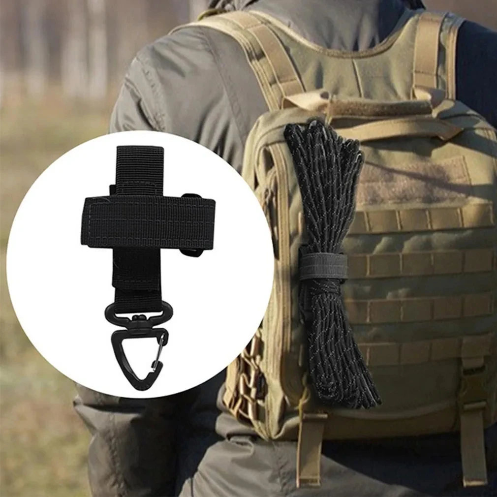 1/2 pezzi nuovi guanti tattici multiuso fibbia gancio ventilatore corda militare arrampicata stoccaggio esterno regolare campeggio appeso