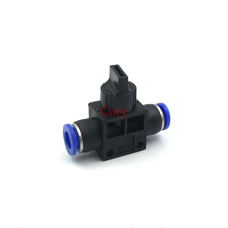 

1pc HVFF-4/6/8/10/12mm Pneumatic quick joint Pu hose hose manual Switch type hand valve CZYC