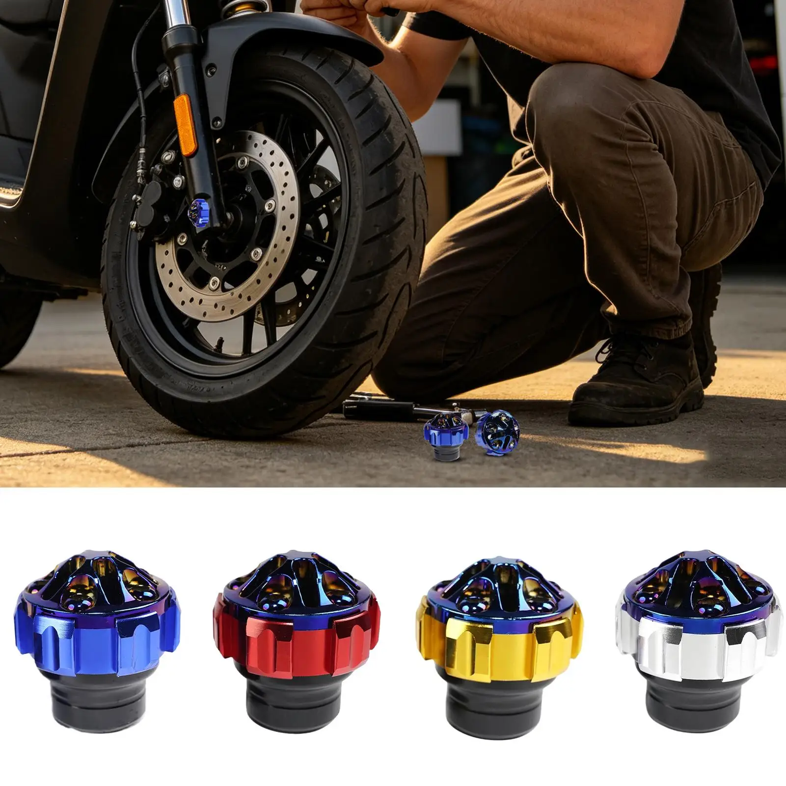 Scooter Front Fork Sliders 2-Piece Anti-Fall Universal Protector Electric Bike Slider Crash Protector for Dirt Bike Motocross