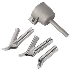 4pcs 5mm Round & Triangular Speed Welding Nozzle+Tacking Nozzle For Hot Air Welder Torch Welding Plastic Rods