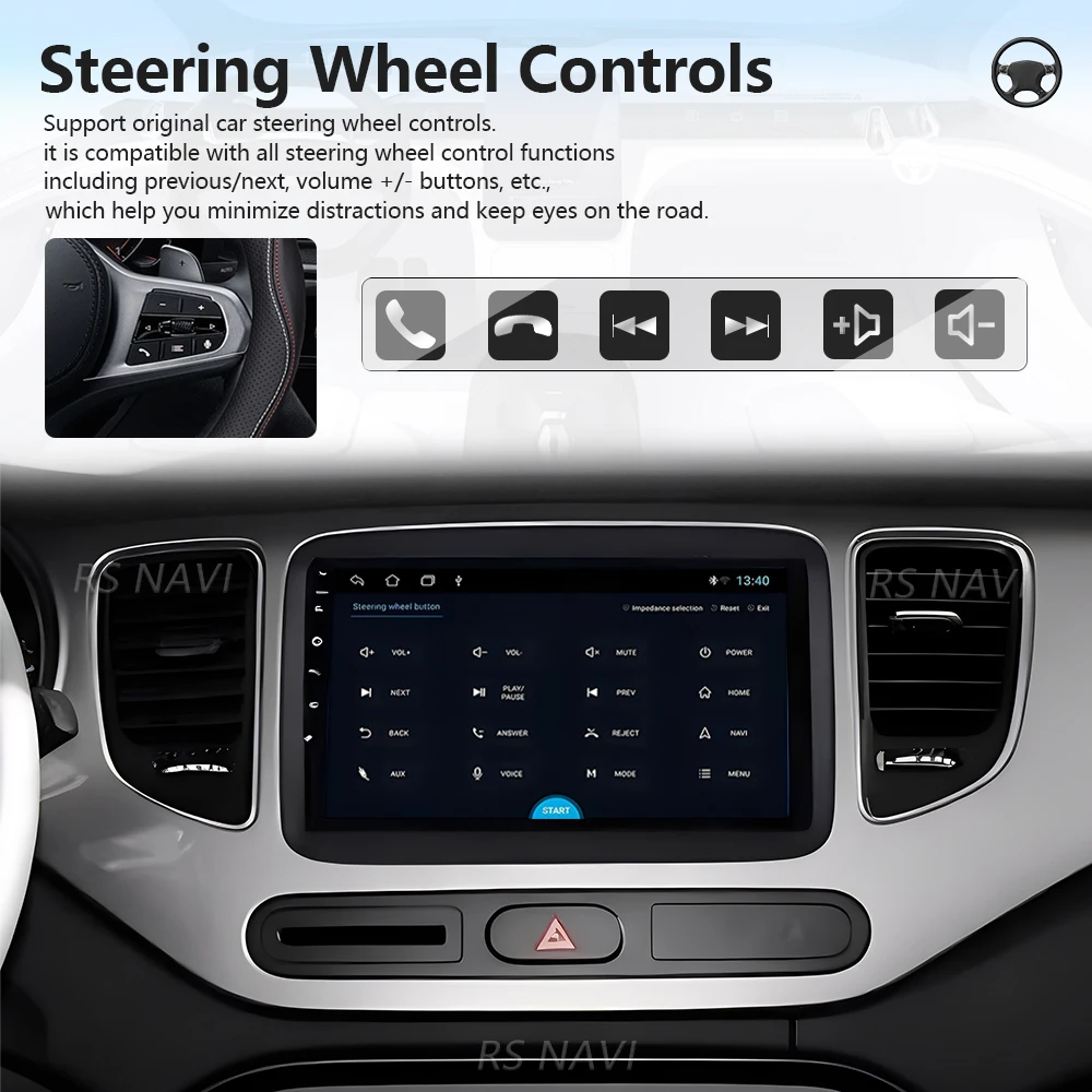 Plug and Play Android 16 Carplay Auto Qualcomm Screen Car Radio Player For KIA Carens 2013 - 2018 GPS Multimedia Wifi 4G Stereo