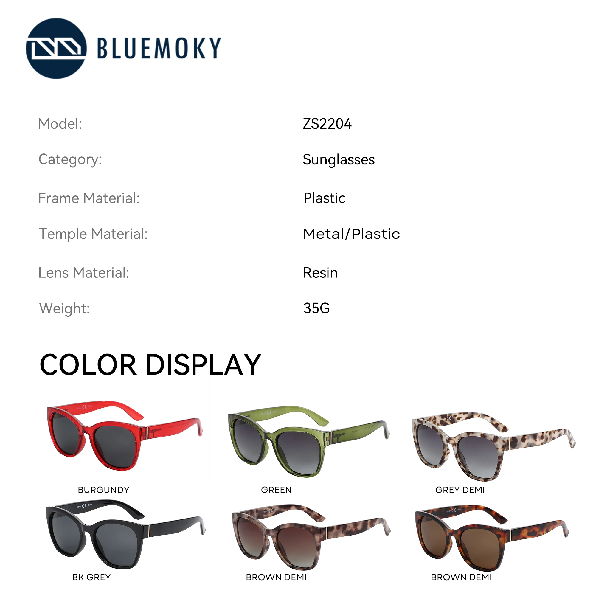 BLUEMOKY Retro Butterfly Polarized Prescription Sunglasses for Women Oversized UV400 Protection Progressive Optical Sun Glasses