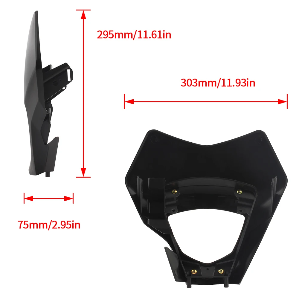 Для газового газа EC 300, маска для фар мотоцикла 250 250F 350F EX 450F MC 2021-2023, фары для мотокросса, пластиковый защитный чехол
