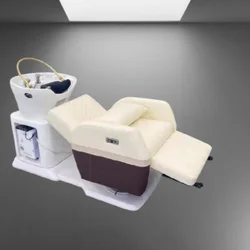 Japanese Professional Hair Spa Massage Shampoo Chair Headspa Water Washbasin Chaise Coiffure Interior Barber Wash Bed XFY-73