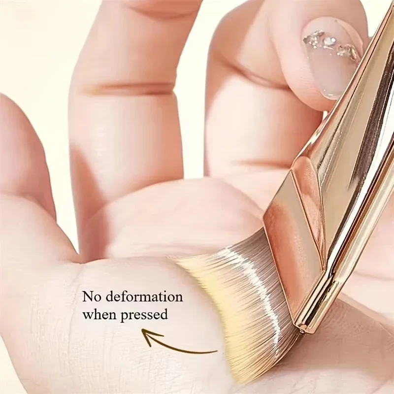 Non-Absorbent Super Soft Foundation Brush Streak-Free Concealer Blending Brush for Liquid Makeup Cosmetic Tool 1Pc Beauty Kit PC