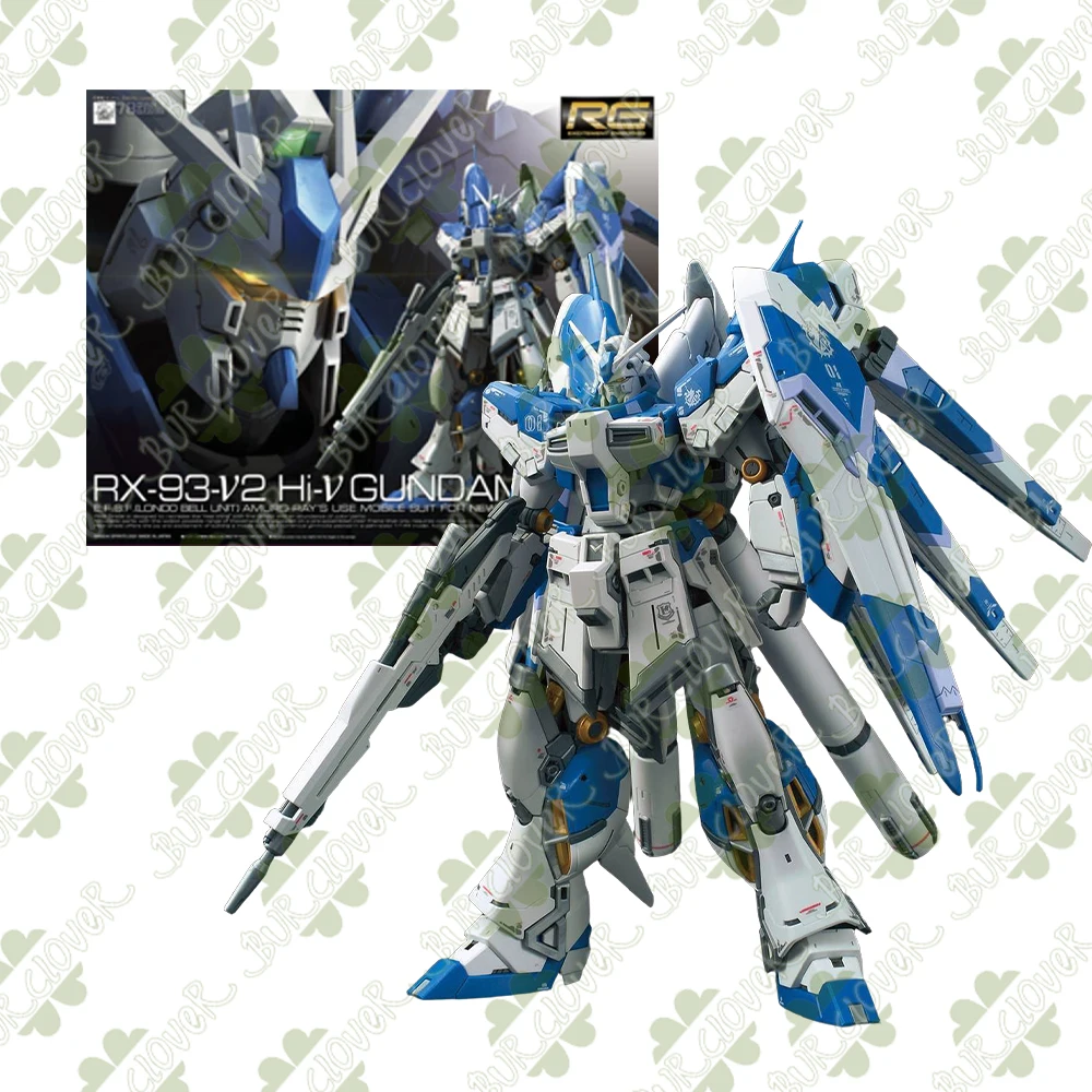 Bandai Original GUNDAM RG RX-93-2 Hi-V GUNDAM SHINING GUNDAM RX-78-2 GUNDAM Аниме Фигурка Сборка Модель Игрушки В наличии