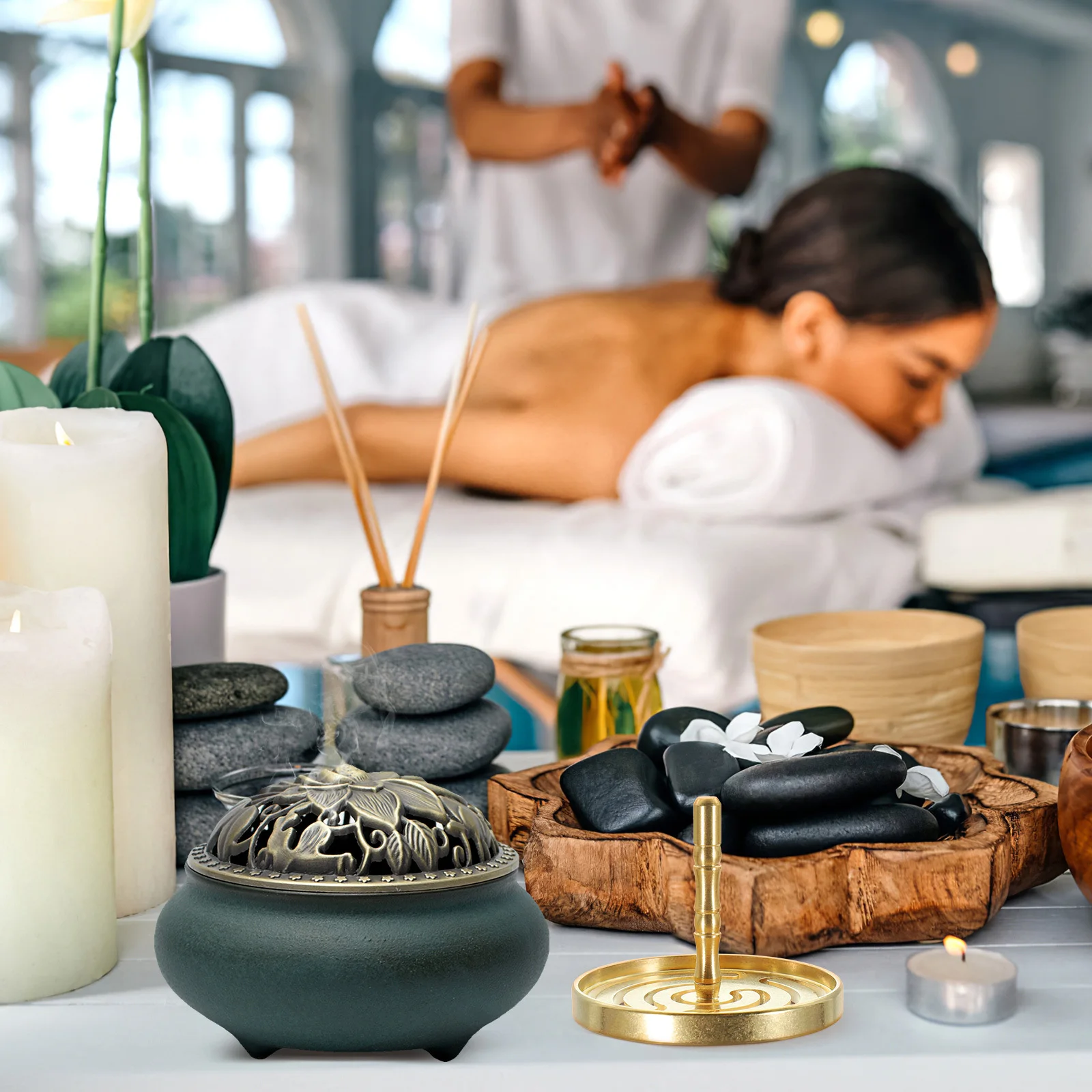 

Creative Pattern Incense Press Mold Copper DIY Supply for Living Room Bedroom Hotel Bar Tearoom Incense DIY Mold Tool