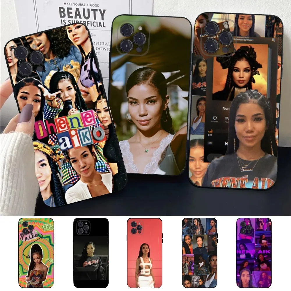 Чехол для телефона J-Jhene A-Aiko для Apple iPhone 15,14,13,12,11,XS,XR,X,8,7,Pro,Max,Plus, черный силиконовый мини-Чехол