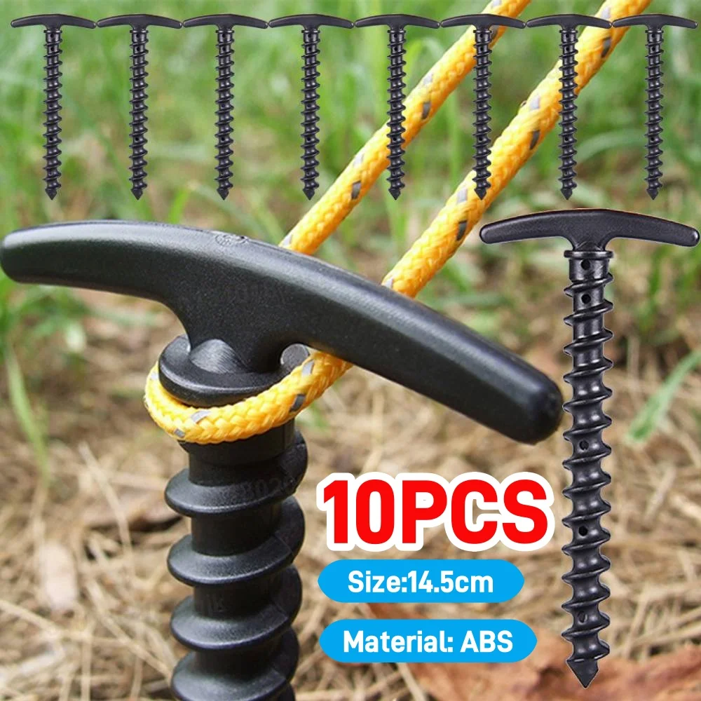 10 قطعة/المجموعة خيمة المسامير في الهواء الطلق رحلة التخييم وتد الخيمة الأرض المسامير المسمار مسمار حصص أوتاد البلاستيك الرمال أوتاد رحلة شاطئ خيمة حصص #2