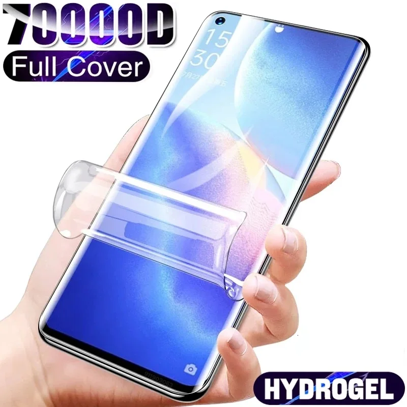 Full Cover Hydrogel Film For Oppo Reno4 Z 5G Screen Protector For Reno 8Z 7Z 4Z 3 5 6 7 8 Lite 5G film For Oppo Reno 8 5 4 Pro