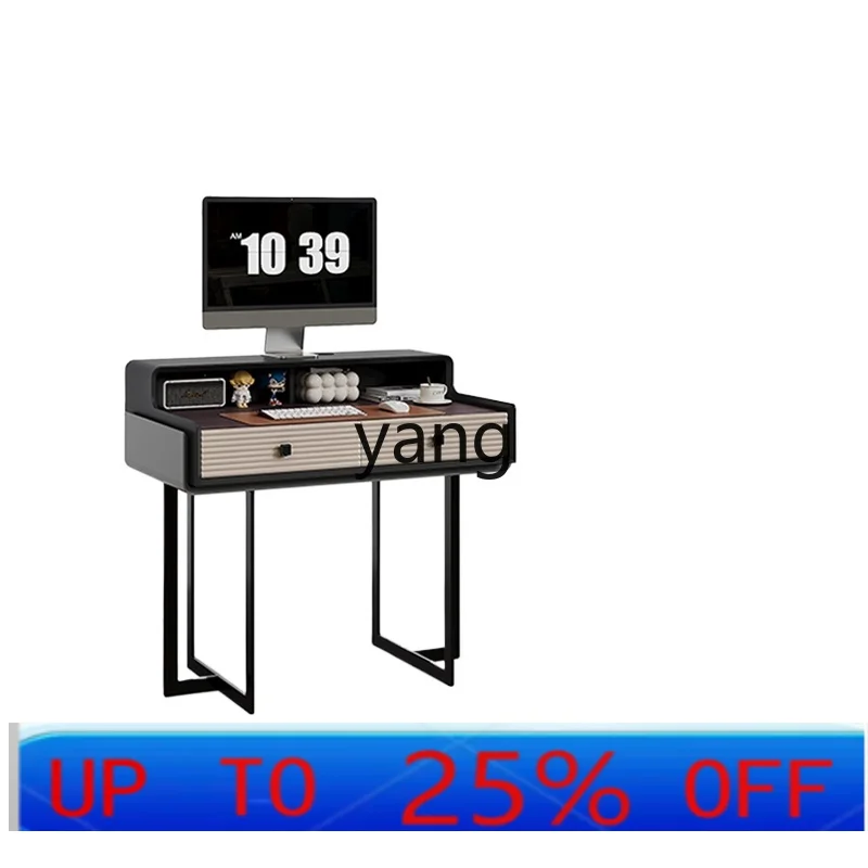 

YJQ Italian minimalist desk household bedroom computer desk integrated