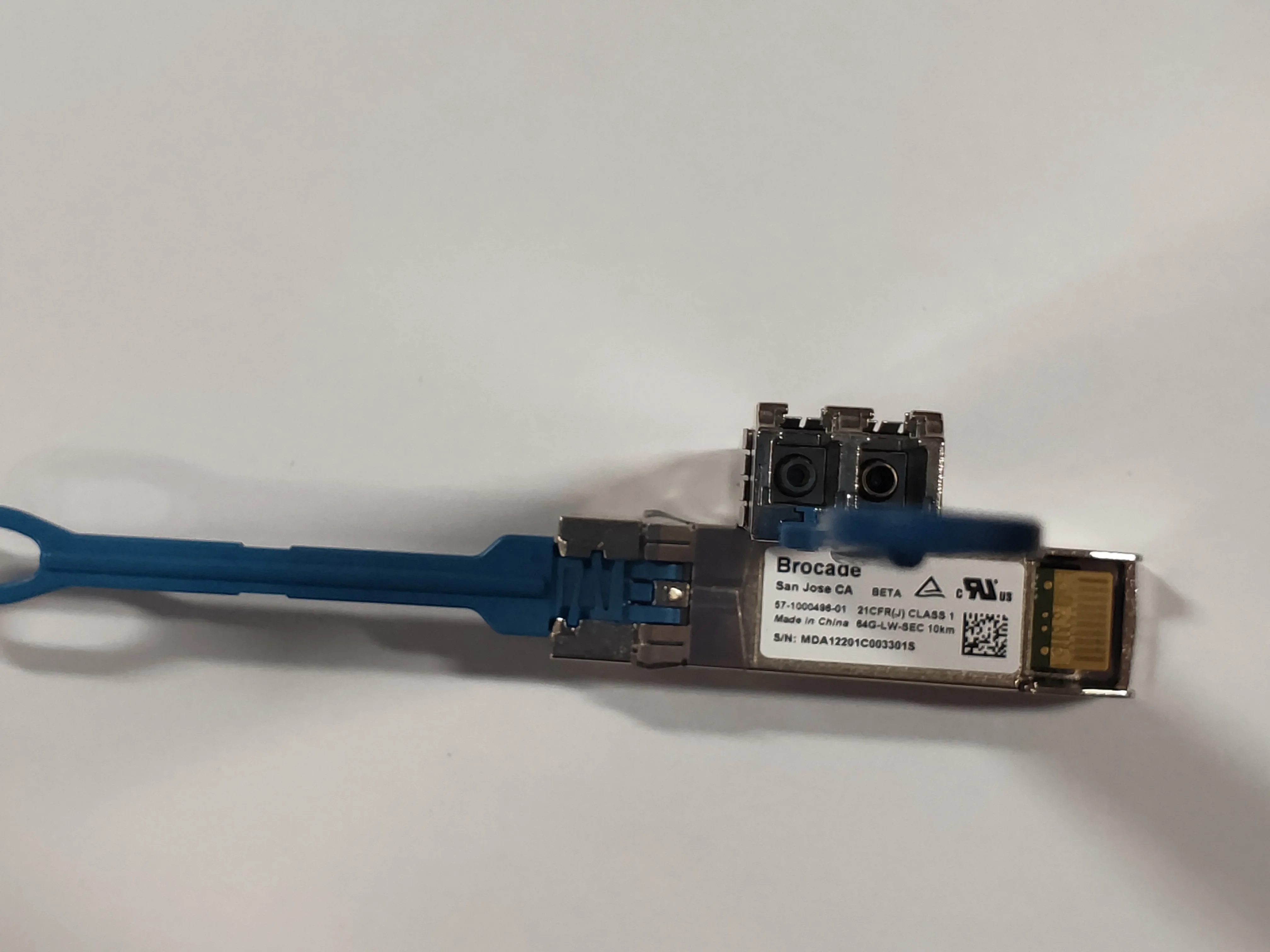 Brocade 64g SFP 10km Fiber Optical Module 57-1000496-01 64G-LW-SEC 10KM 64GB Transceiver