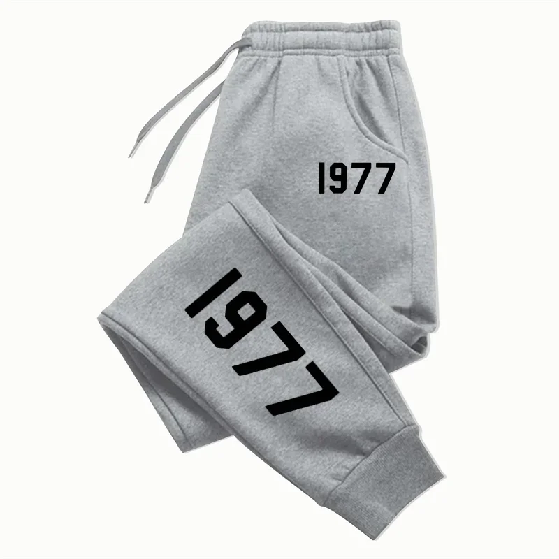 

1977, новые мужские и женские повседневные брюки, спортивные штаны, стильные и универсальные, мягкие и удобные спортивные штаны для бега в стиле хип-хоп