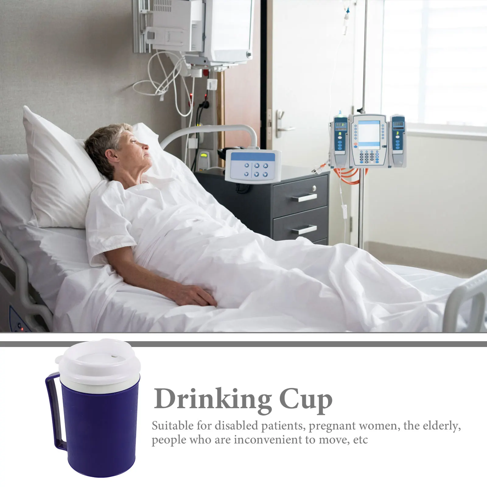 

Spill Proof OZ Other Assistive Devices For Daily Elderly Patient Care Reusable Anti Choking Drinking Mug Cups Liquid Diet Water