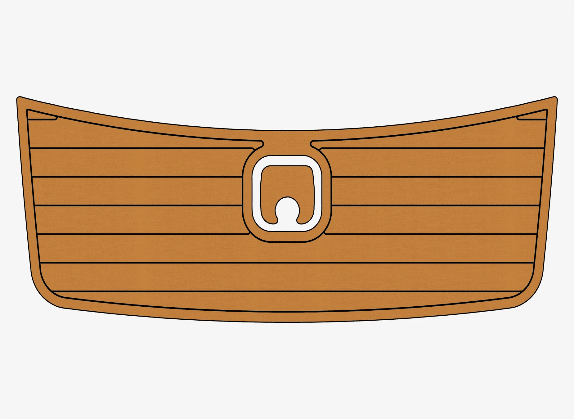 Marine Faux Teak EVA Non-Slip Mat -2005-2009 Malibu MSP4 Response LXl Self-Adhesive 1/4