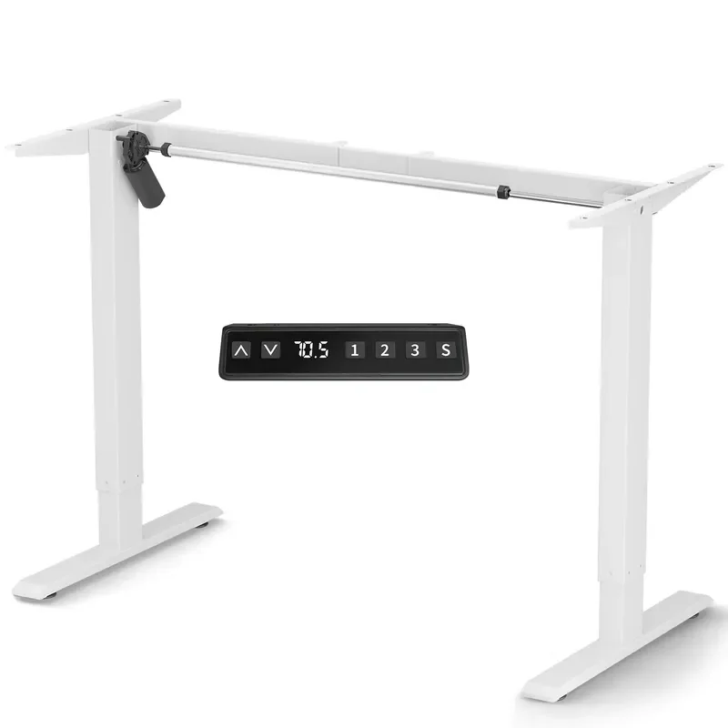 Modern Steel Adjustable Standing Desk Dual Purpose Sit Stand Computer Workstation for Home Office