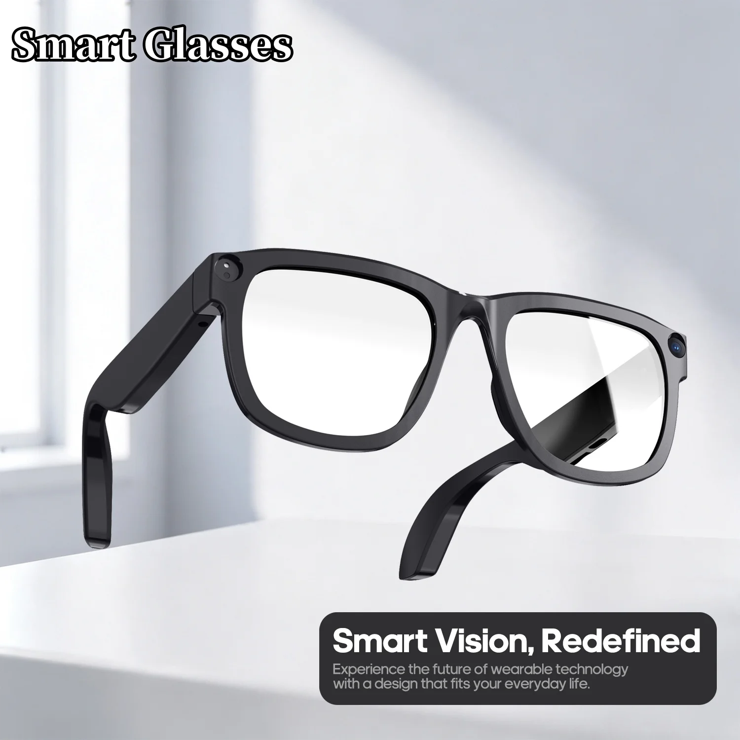 New 1690D Camera AI Glasses Men Color-Changing Smart Translation Glasses Photo Video Recording Waterproof Call Smart Sunglasses