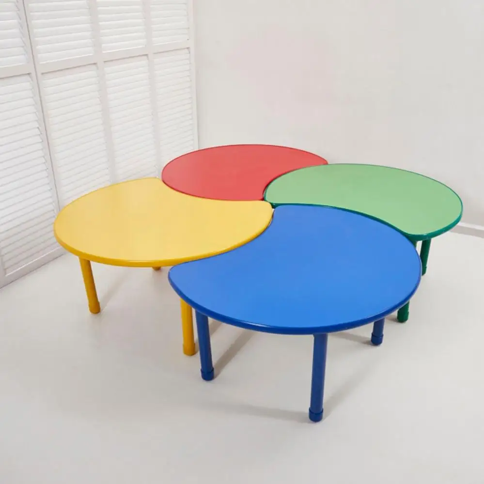 현대식 플라스틱 유치원 초등학교 어린이집 가구, 아이들 학습 테이블 놀이 책상 야외 놀이 시설 콤비