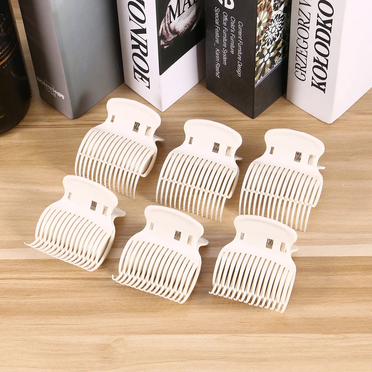 

12Pcs Plastic Perm Hair Clips Heat Resistant Durable Hairpins for Salon Dye Barber Hair Clamp Hairpin for Barber