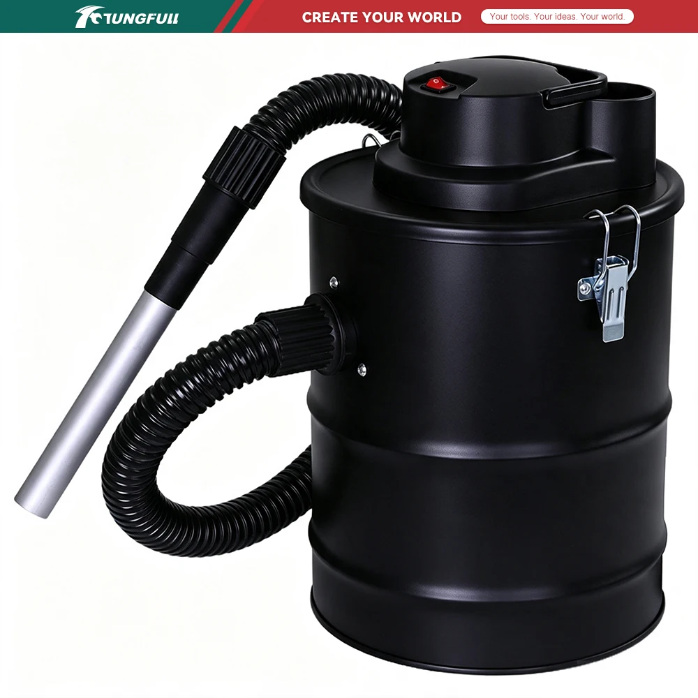 TUNGFULL 12L Fireplace Ash Vacuum Cleaner Powerful Suction Household Barrel Vacuum Cleaner 220V 800W for Hotel Apartments