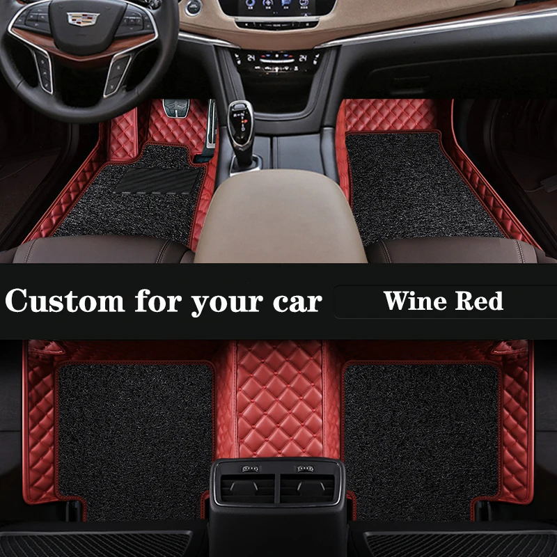 

Car Floor Mats For Hyundai Tucson 2022 2019 Kona Palisade Solaris Creta Custom Leather Foot Pad Wire Carpet Auto Accessories