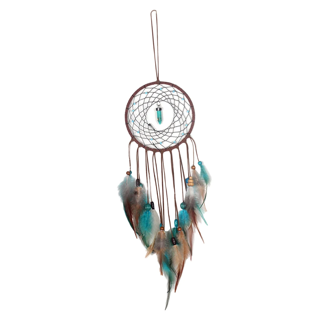 Tassel Dream Catcher Multi Colors Feather Round Dreamcatcher Wall Art Decors