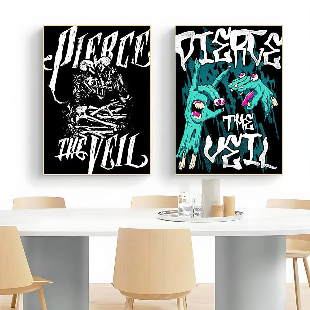 Post Hardcore Band P-Pierce The Veil Poster Wall Art Print Decorative Mural Home Decor Gift Unframed