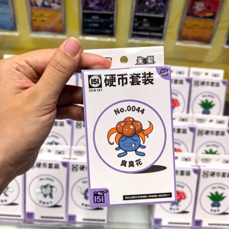 In Stock Original Pokes Trading Ptcg Card 151c Jing Simplified Chinese Coin Set Random Style Birthday Gift Collections Card Toy