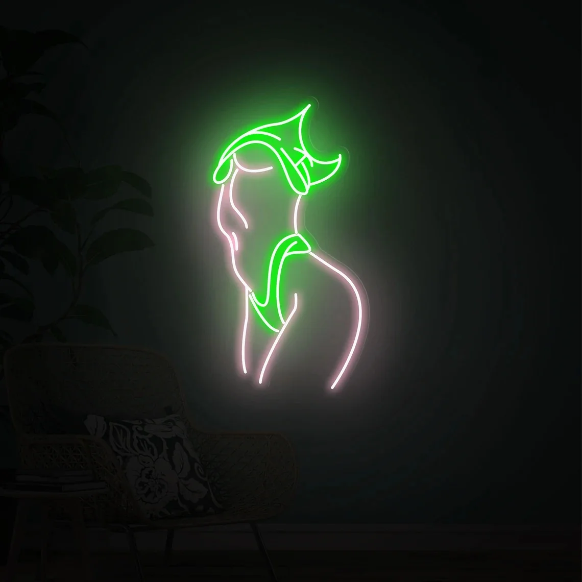 Girl Body Neon Sign Woman Body Neon Sign Woman Body Wall Art Bedroom Neon Sign