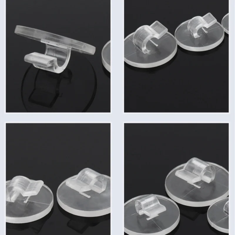M2 M2.5 M3 M3.5 M4 RQ Cable Manager Transparent Cable Hooks Organizer Self Adhesive Wire Clip Buckle Fixing Seat