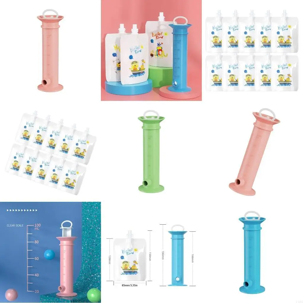 

Наполнитель для детского пюре для малышей, многоразовые пакеты для детского питания, герметичный органайзер для пюре, диспенсер