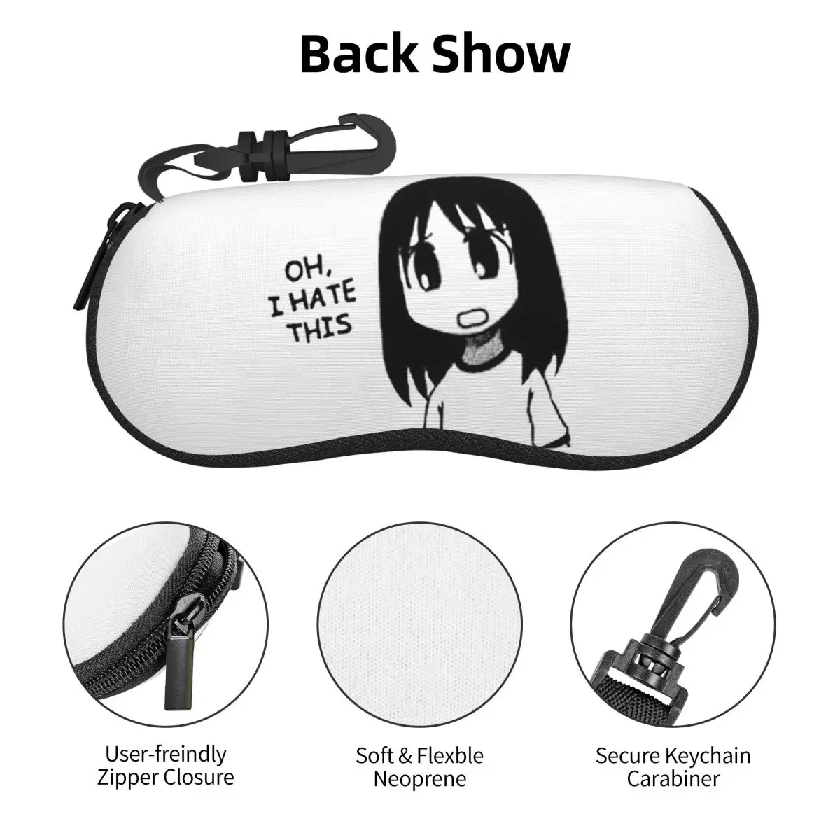 古い - プロフィールを確認してください。あずまんが大王 大阪 春日部 春日部 アユム カスガ シェル メガネケース サングラスボックス 女性 男性 ソフト眼鏡バッグ ポーチ