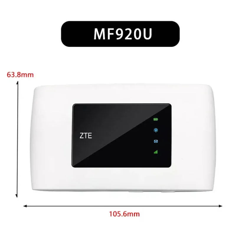 ZTE MF920U 4G WIFI 150Mbps 2300 mah、4G、TLE、FDD 中古